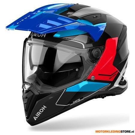 Airoh Bandit Tune Integraalhelm, Blauw-Rood, Ophalen of Verzenden, Nieuw met kaartje