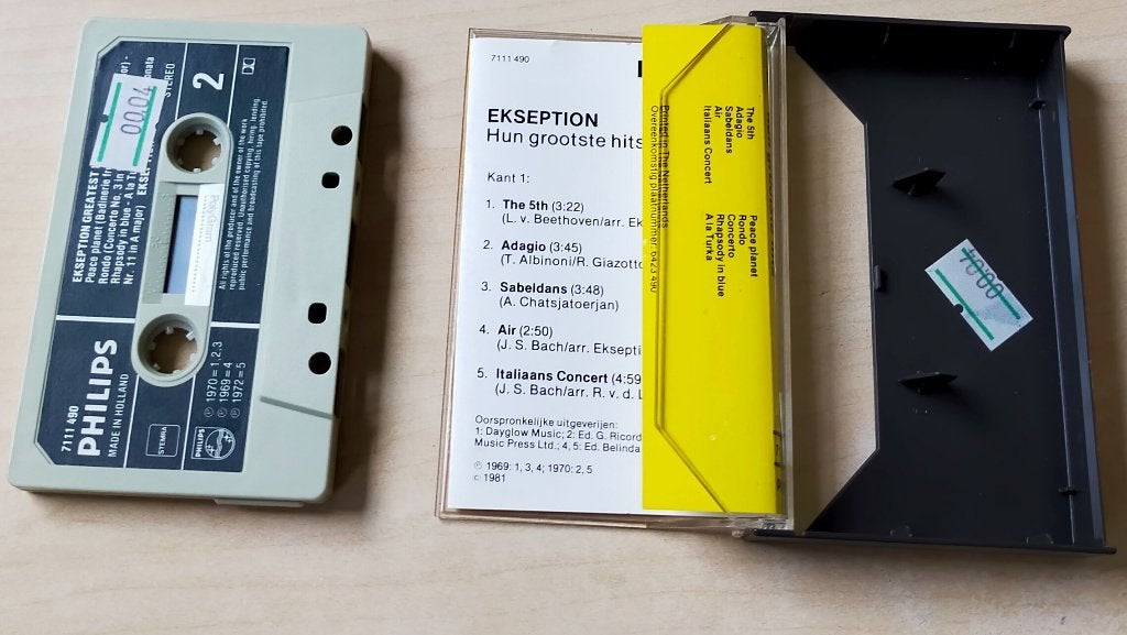 Ekseption - Hun Grootste Hits Cassette MC 1981, Cd's en Dvd's, Gebruikt, 1 bandje, Ophalen of Verzenden, Pop