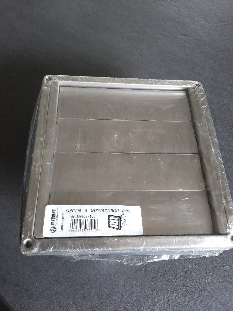 Uitwendige afsluitklep DN150 RVS geborsteld, Doe-het-zelf en Verbouw, Ventilatie en Afzuiging, Ophalen of Verzenden, Nieuw, Ventilator