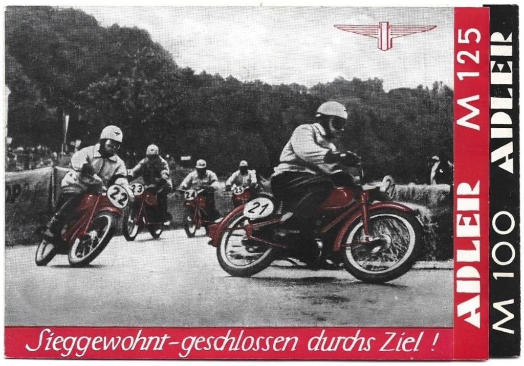 Adler M100 M125 folder 1952/ 1953 motor (8041z), Motoren, Handleidingen en Instructieboekjes, Overige merken, Verzenden