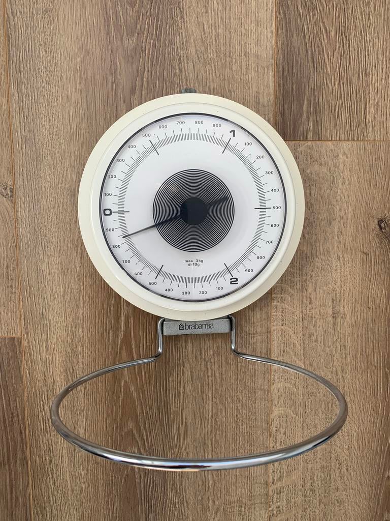 Ouderwetse Brabantia keukenweegschaal - Analoog, Keukenweegschaal, Ophalen of Verzenden, Gebruikt, Minder dan 10 kg