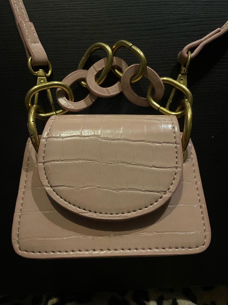 Schattig nieuw roze tasje met gouden details, Ophalen of Verzenden, Nieuw, Roze, Schoudertasje