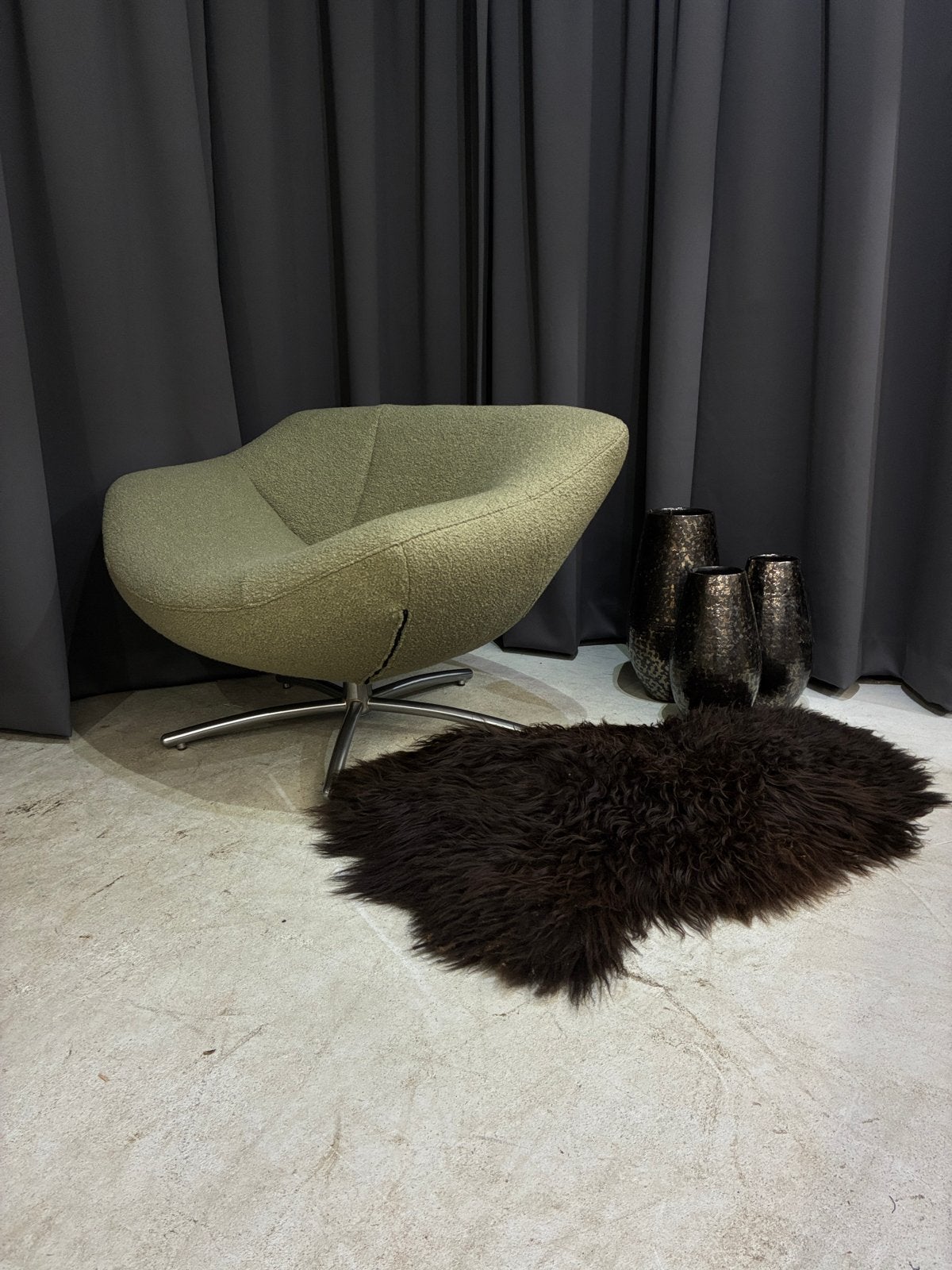 ACTIE - Label Gigi Soft Wol Bouclé Fauteuil - Nieuw wol, Ophalen, Overige kleuren, ., .