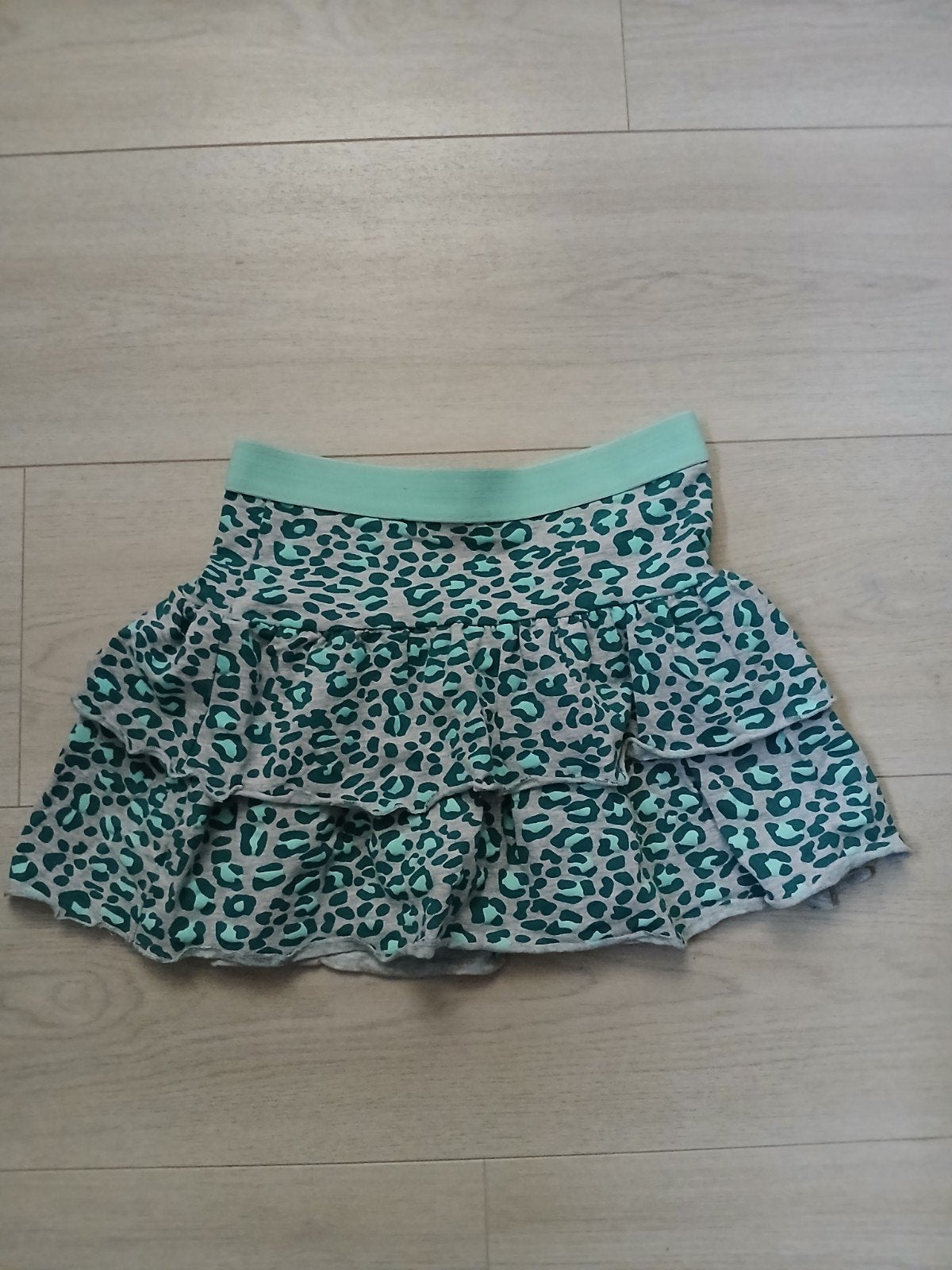 Y.F.K. mintgroene rok met luipaardprint maat 134-140, Meisje, Nieuw, Ophalen of Verzenden, Y.F.K.