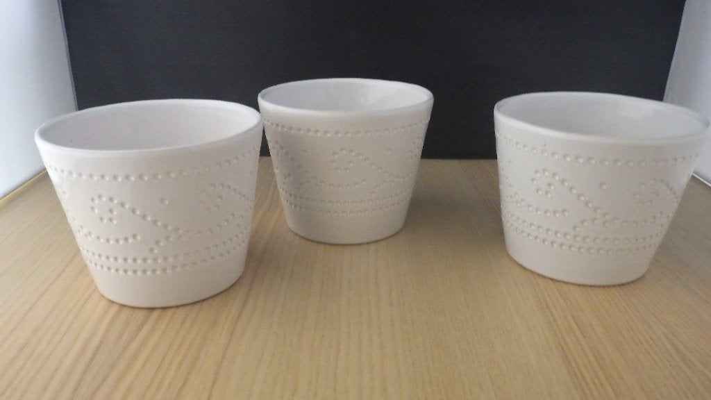 3 mooie witte overpotten, Verzamelen, Ophalen of Verzenden, Overige typen