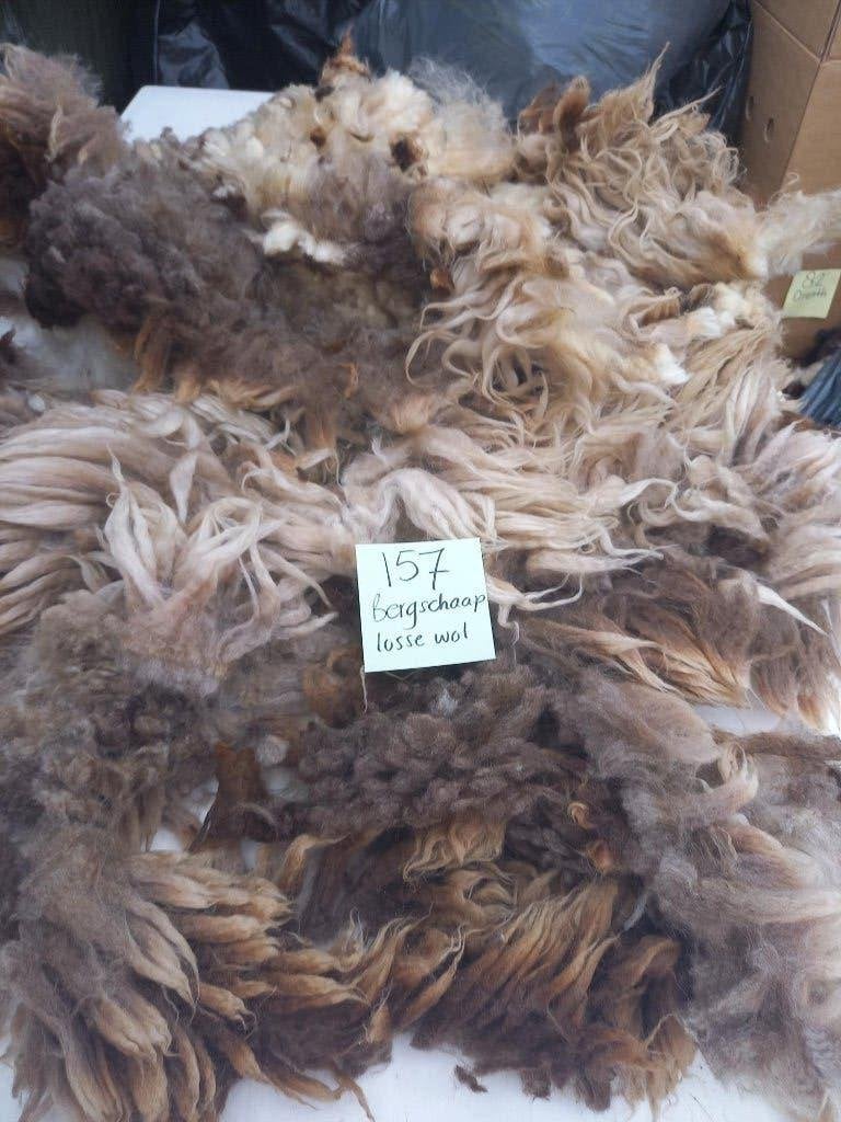 nr 157 Losse wol van Bergschaap - Diverse kleuren, Ophalen of Verzenden, Gebruikt