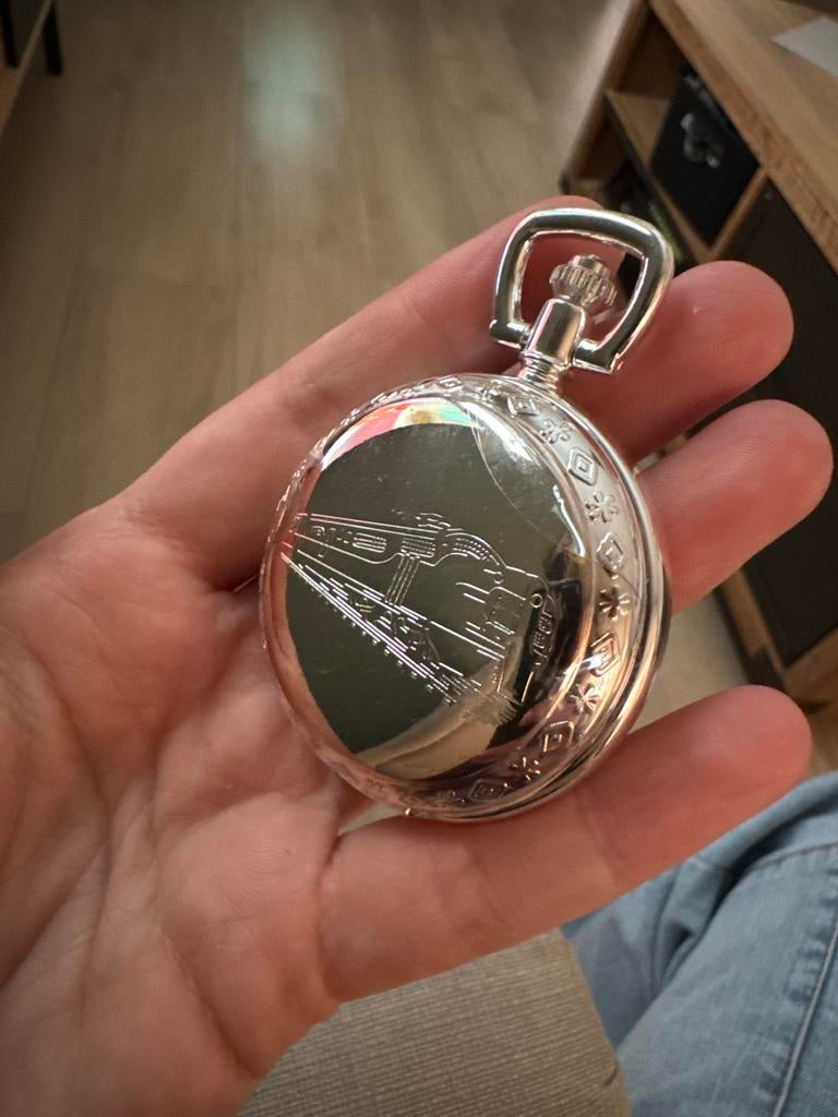 Carlston & Co Zakhorloge Zilver - Nieuw met beschermfolie, Antiek en Kunst, Antiek | Klokken, Ophalen of Verzenden