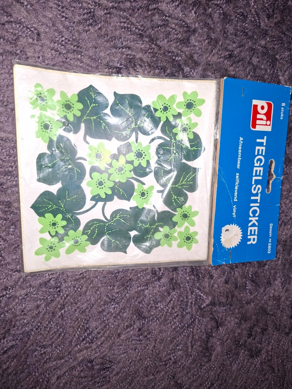 Vintage Tegelstickers, Ophalen of Verzenden, Gebruikt
