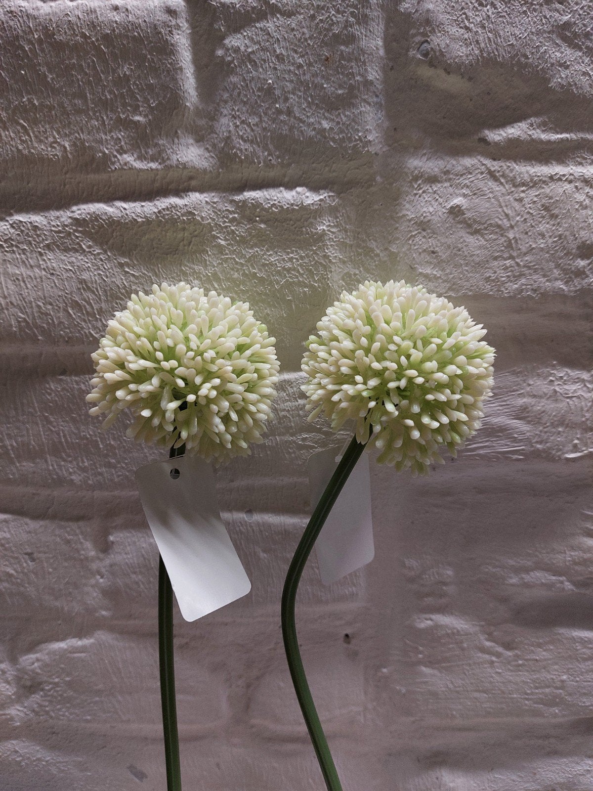 Set van 2 kunstbloemen - Allium look, 45 cm, Verzenden, Kunstbloem, Zo goed als nieuw