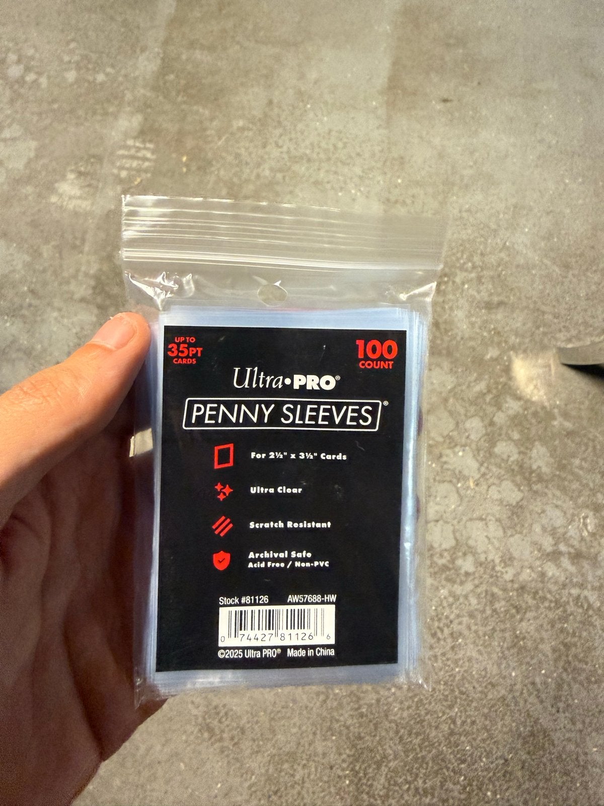 Ultra PRO Penny Sleeves - 100 stuks voor kaarten tot 35pt, Ophalen of Verzenden, Nieuw