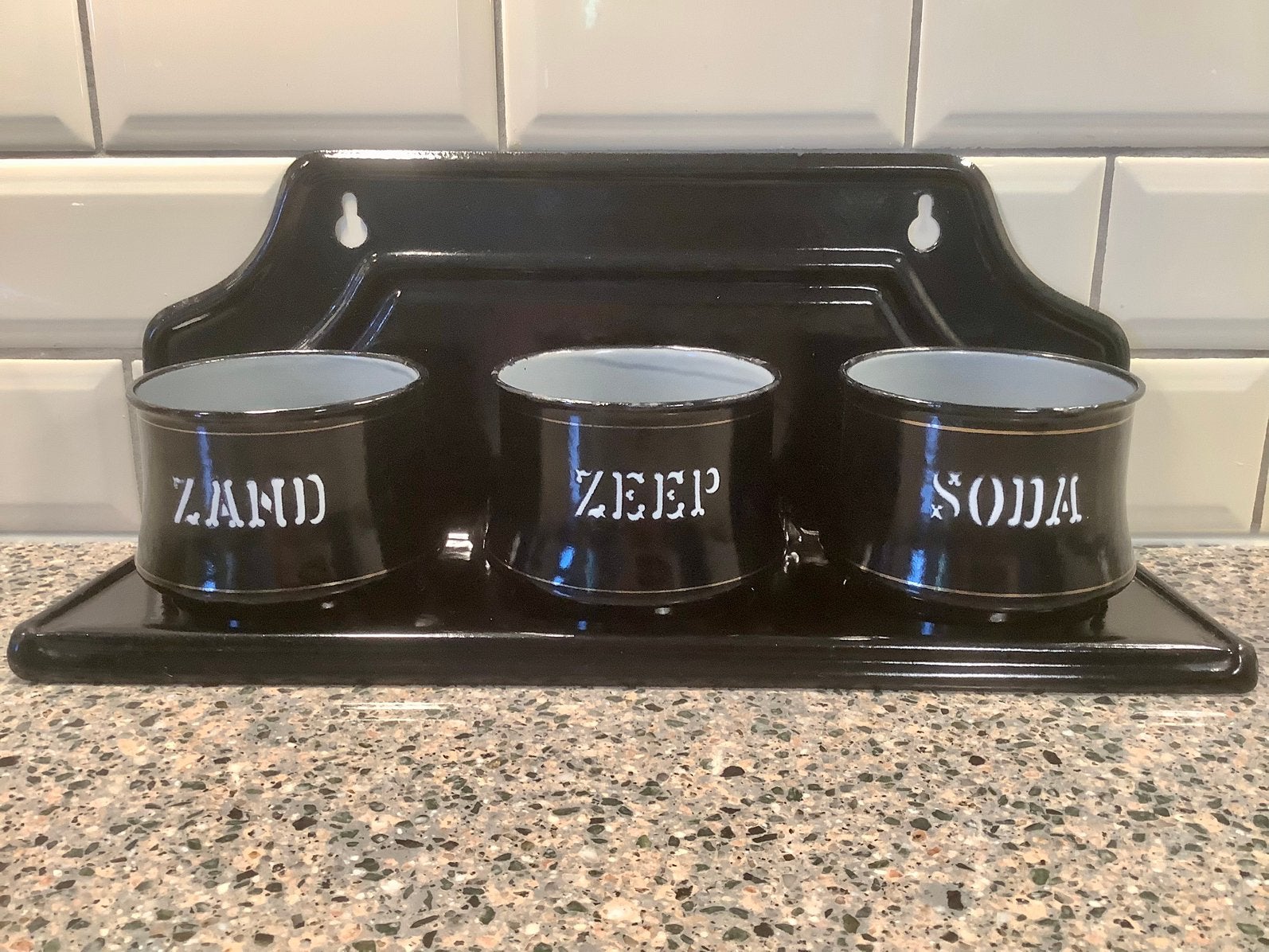 🖤MOOIE zwarte zand zeep soda van BK, Antiek en Kunst, Ophalen of Verzenden