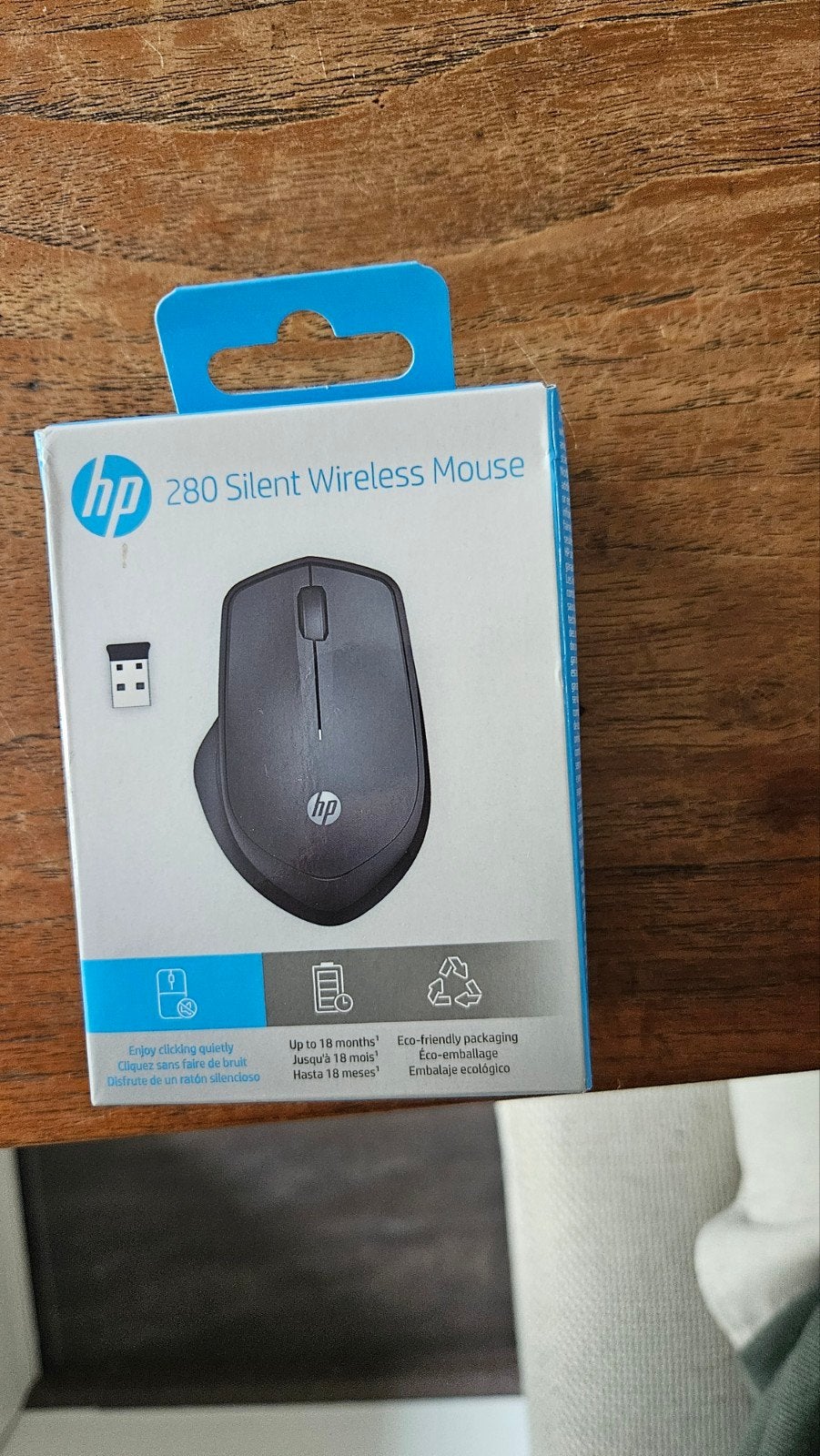 HP 280 Silent Draadloze Muis - Zo goed als nieuw, Computers en Software, Muizen, Ophalen, Rechtshandig, Muis, Ergonomisch