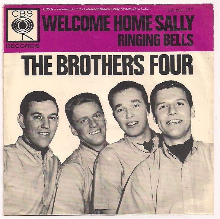 The Brothers Four- Welcome home Sally, Gebruikt, 7 inch, Ophalen of Verzenden, Pop