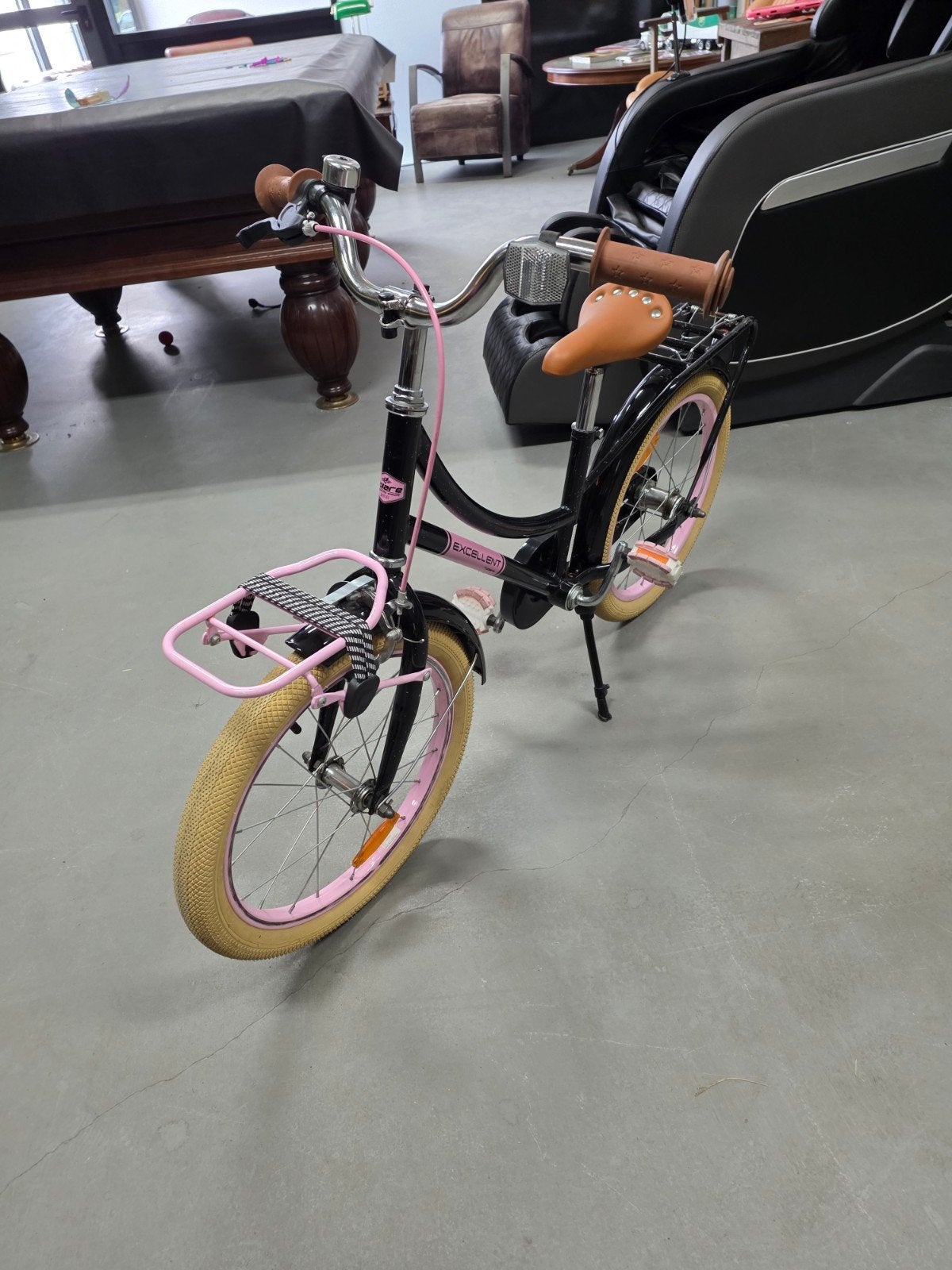 Meisjesfiets 18 inch zgan, 16 tot 20 inch, Velgrem, Ophalen of Verzenden, Excellent
