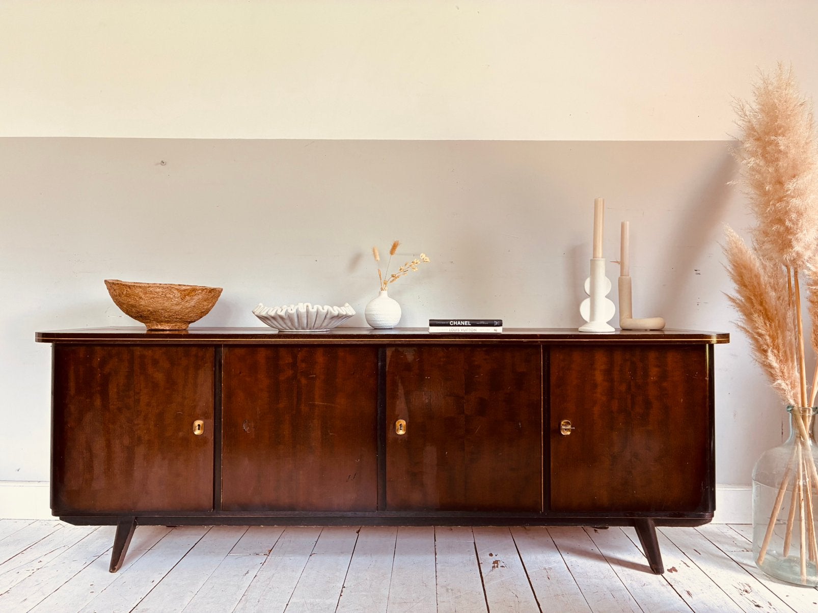 Vintage retro dressoir tv meubel mid century, Ophalen, Gebruikt, 150 tot 200 cm, Vintage