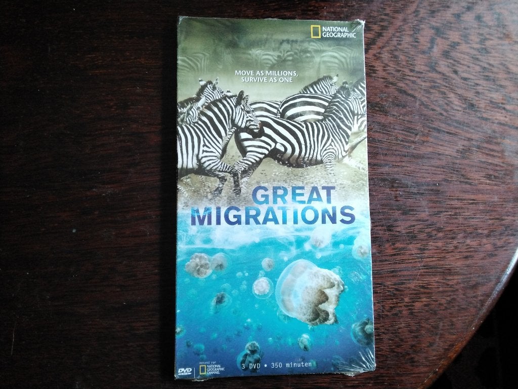 Great migrations, nieuw in verpakking, origineel, Cd's en Dvd's, Dvd's | Documentaire en Educatief, Alle leeftijden, Nederlands