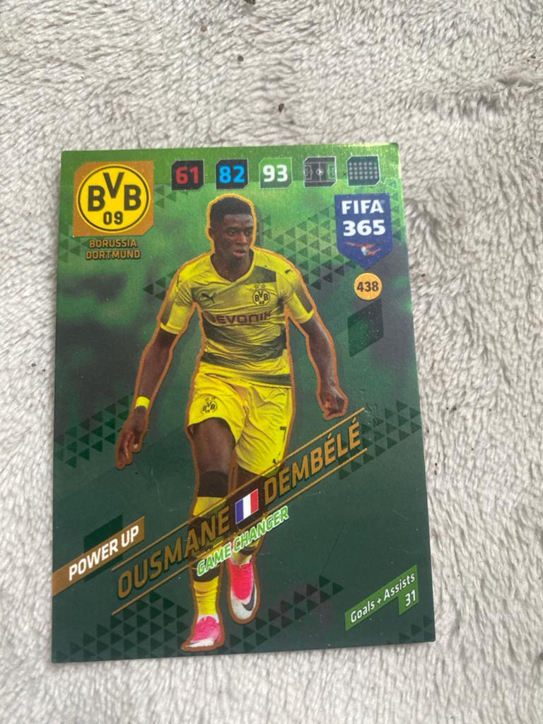 FIFA 365 Ousmane Dembélé Power Up Game Changer kaart, Ophalen of Verzenden, Zo goed als nieuw