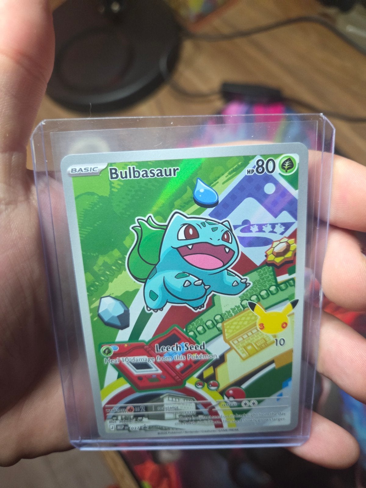 Bulbasaur First Partner Series 1 Black Star Promo 037, Ophalen of Verzenden, Nieuw, Losse kaart, Foil