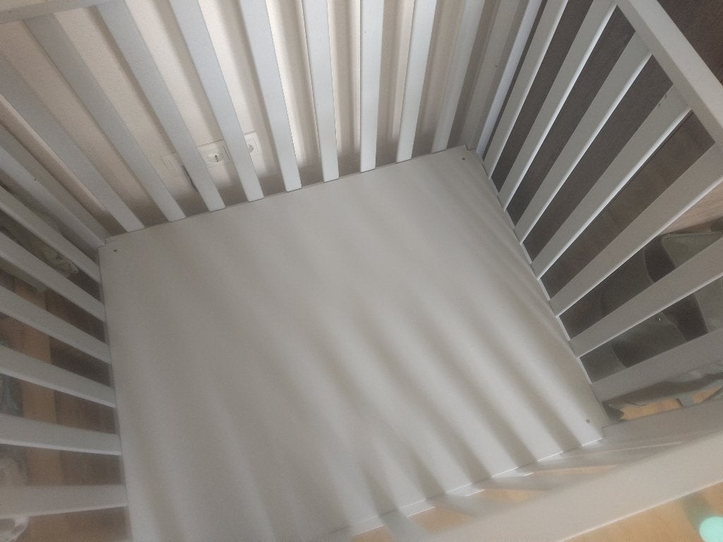 Box (Bopita) blauwgrijs, lade - incl. 2 boxkleden + mobiel, Kinderen en Baby's, Boxen, Ophalen, Gebruikt, Rechthoekig, In hoogte verstelbaar