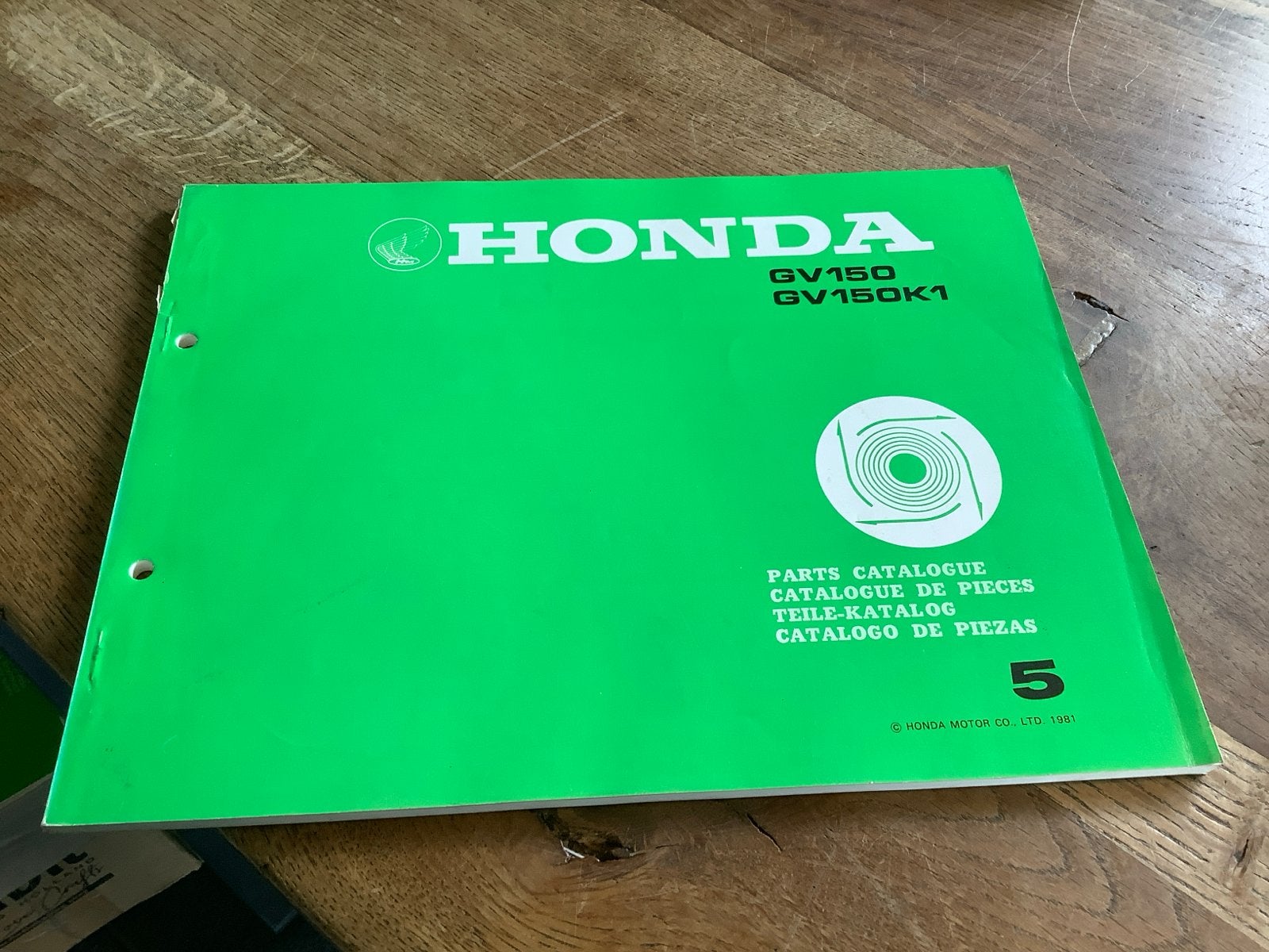 Honda GV150 GV150K1 Onderdelen Catalogus - Origineel 1981, Verzenden, Zo goed als nieuw, Overige onderwerpen