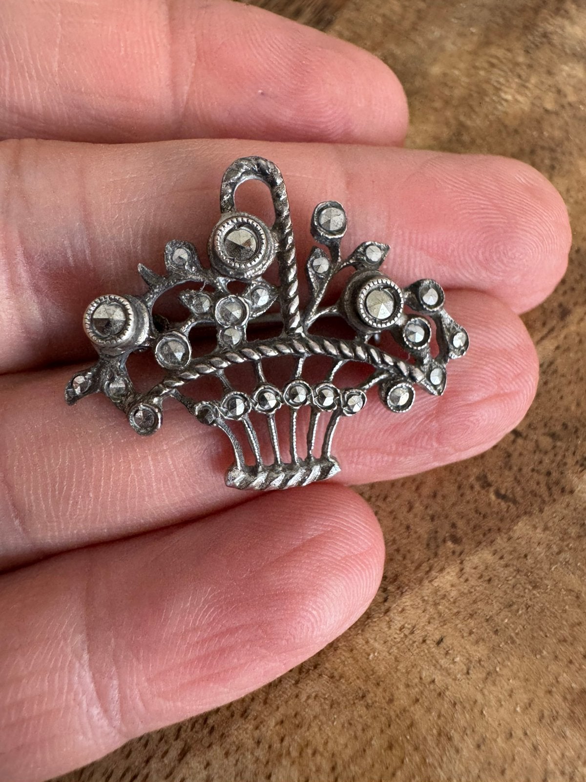 Antiek Art deco art nouveau 835 zilver broche, Ophalen of Verzenden, Zo goed als nieuw, Zilver, Zilver