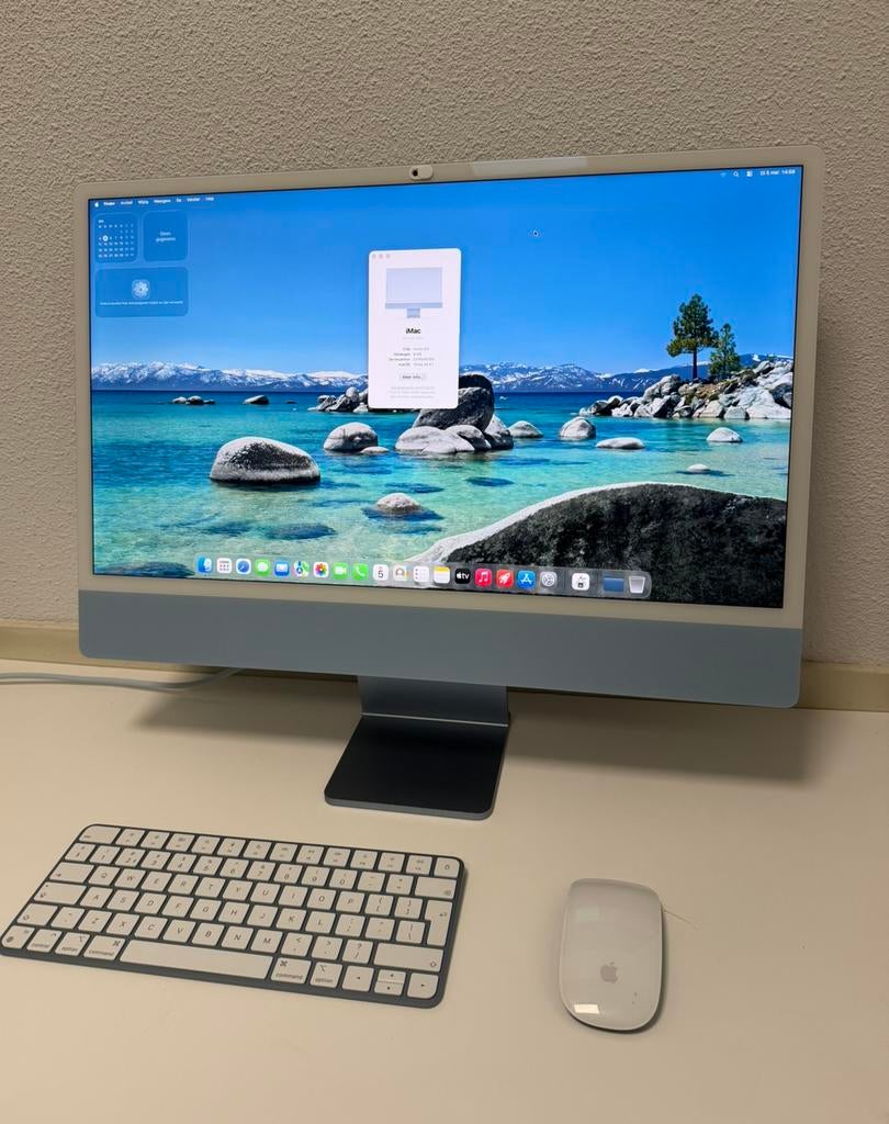 Apple iMac 24 inch M3 chip | 256GB SSD | 8 core | Garantie, Computers en Software, Apple Desktops, Ophalen, Apple, IMac, 24 inch