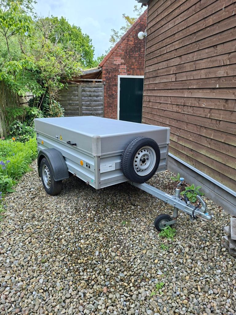 Aluminium bagagewagen met deksel, Auto diversen, Aanhangers en Bagagewagens, Ophalen, Gebruikt