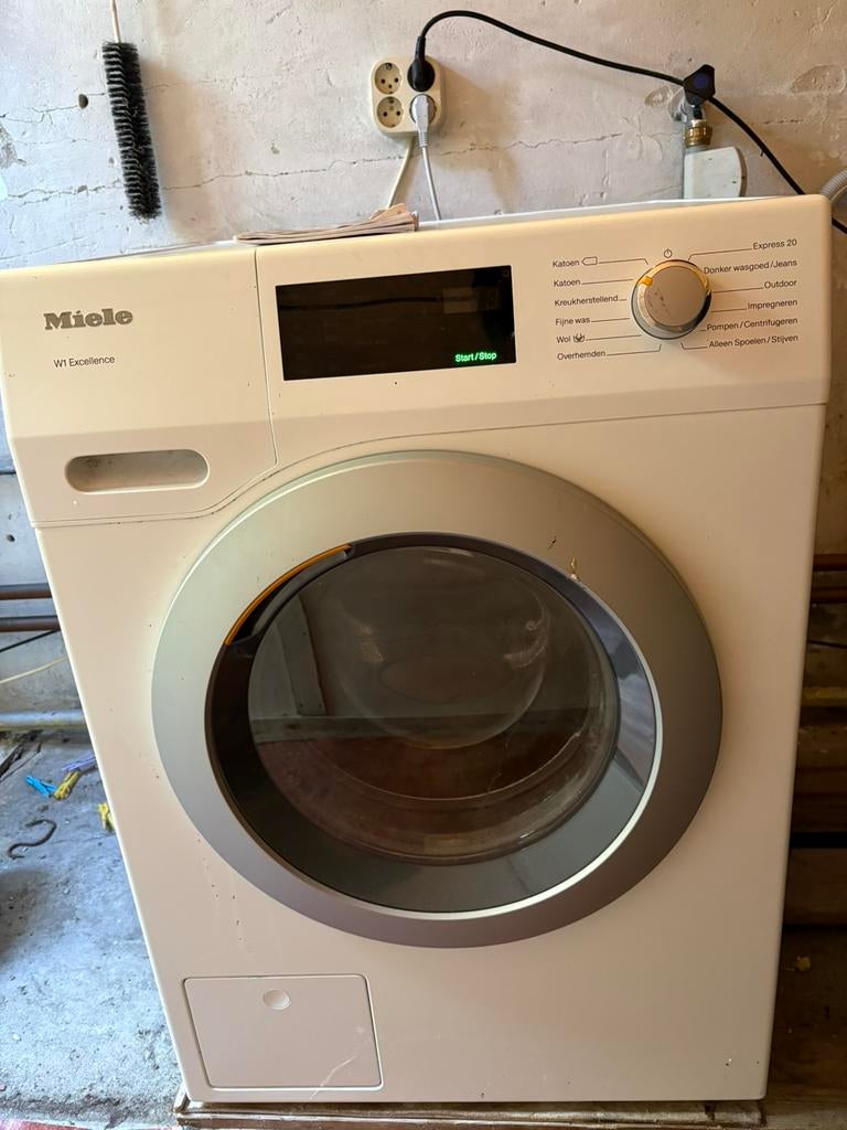 Mooie Miele W1 Excellence WEB035WPS, 7kg, 1400 toeren 2019, Witgoed en Apparatuur, Wasmachines, Ophalen, Zo goed als nieuw, Voorlader