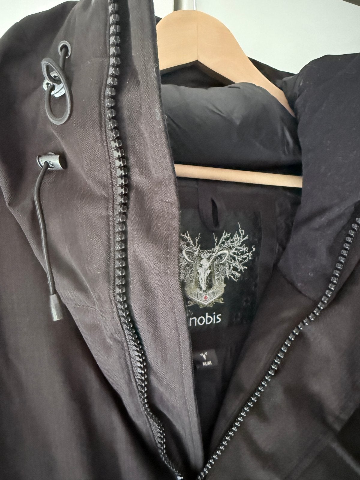 Nobis Winterjas - Waterdicht, Ademend & Warm Ganzendons, Ophalen of Verzenden, Zo goed als nieuw, Maat 52/54 (L), Zwart