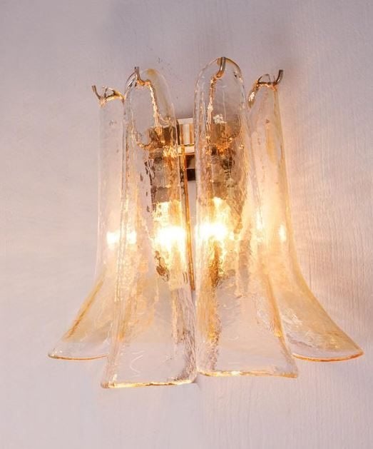 vintage wandlamp La Murrina Murano high-end, Ophalen, E14 (klein), Meerkleurig, Zo goed als nieuw