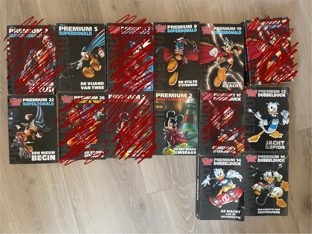 Donald Duck Premium Collectie - Superdonald & Dubbelduck, Boeken, Meerdere stripboeken, Ophalen of Verzenden, Gelezen
