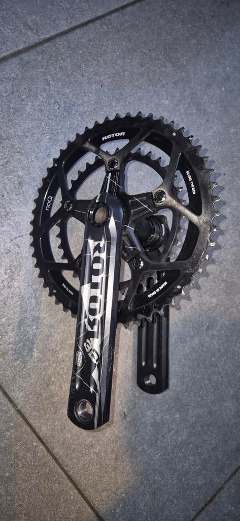 Rotor crankstel 175 mm, Fietsen en Brommers, Fietsonderdelen, Ophalen of Verzenden, Zo goed als nieuw, Crankstel of Pedalen