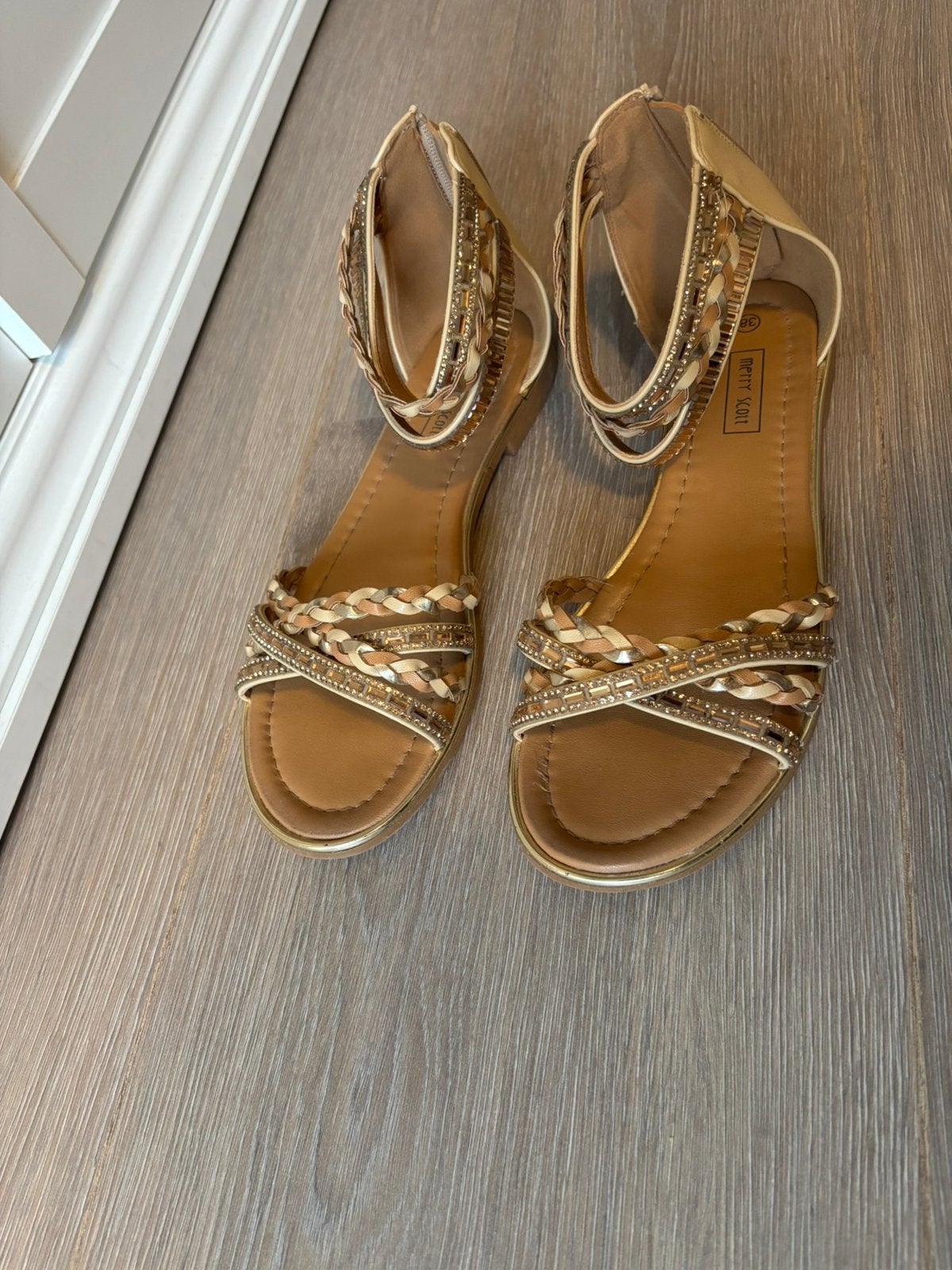 Sandalen maat 38, Ophalen of Verzenden, Zo goed als nieuw, Sandalen of Muiltjes