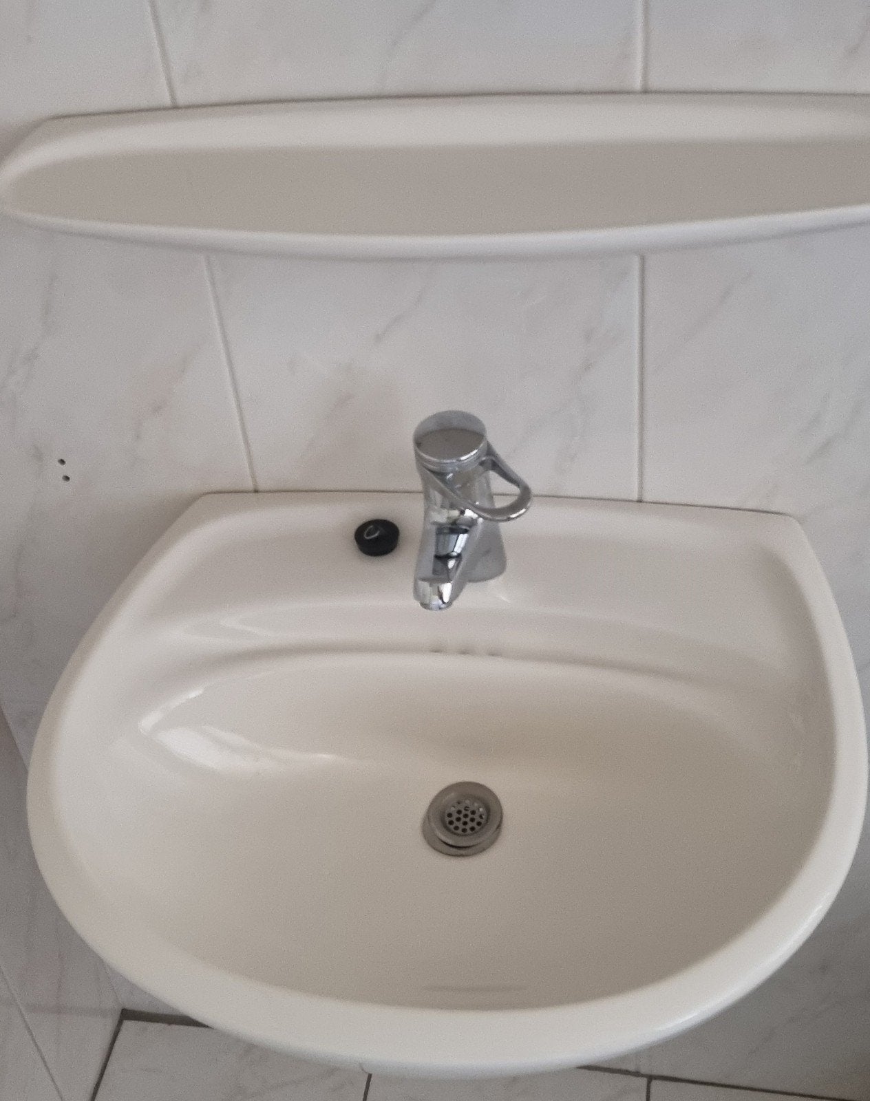 Villeroy & Boch wandwastafel, halfzuil,planchet,Spiegel €200, Ophalen of Verzenden, Gebruikt, Wastafel