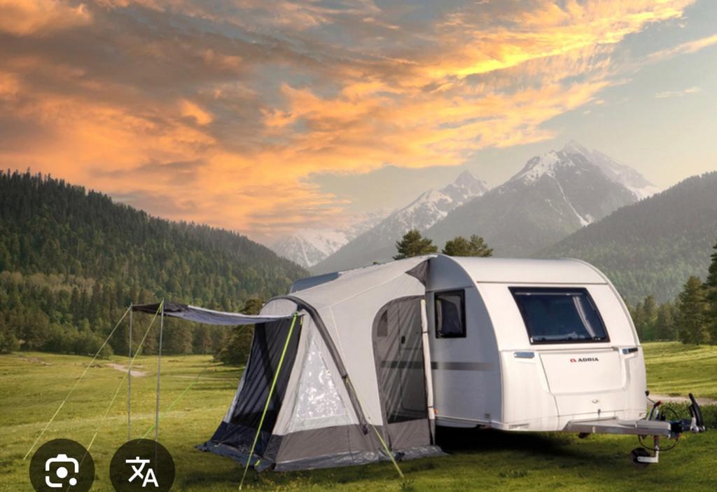 Reimo One Beam Air 220 Voortent Caravan - Opblaasbaar, Caravans en Kamperen, Tenten, Ophalen of Verzenden, Zo goed als nieuw