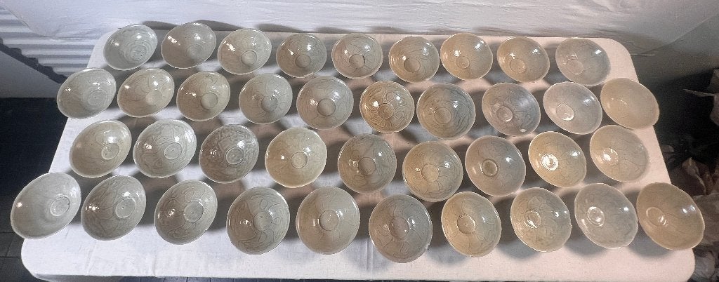 Chinees Song Celadon kommen (38 stuks), Antiek en Kunst, Antiek | Porselein, Ophalen