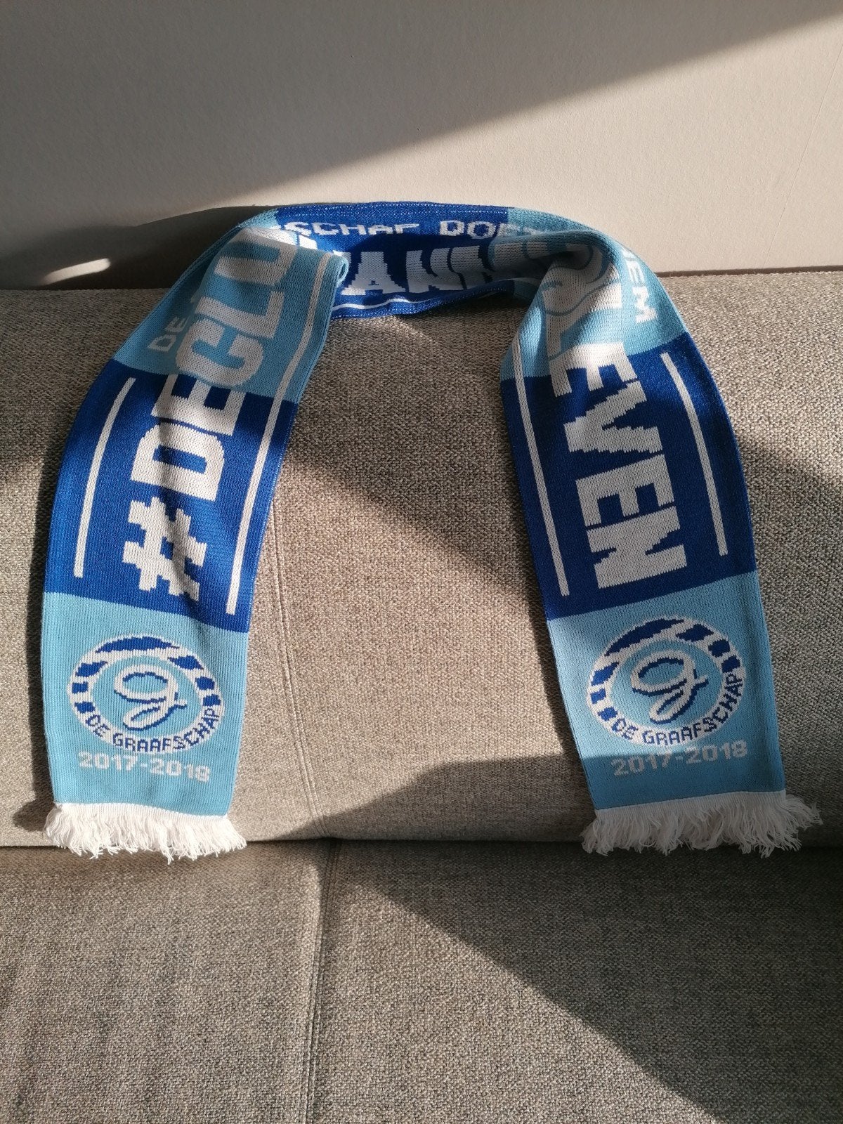 De Graafschap De Club Van Mijn Leven Sjaal Superboer
Vi, Ophalen of Verzenden, Zo goed als nieuw, Overige binnenlandse clubs, Vaantje of Sjaal
