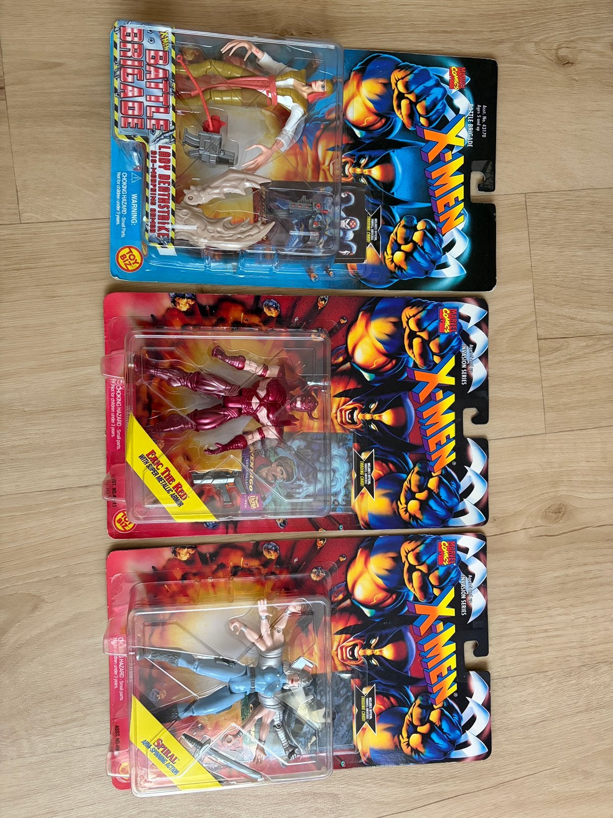 3x x-men 1995 in verpakking toybiz, Ophalen of Verzenden, Zo goed als nieuw