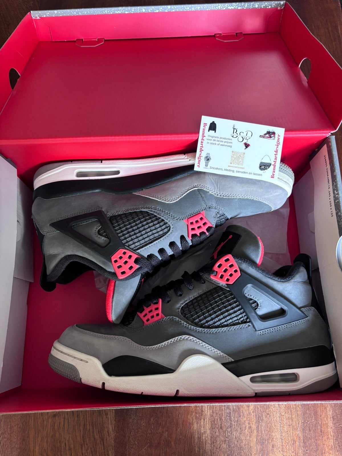 Jordan 4 Infrared (44) + legit check, Kleding | Heren, Schoenen, Ophalen, Overige kleuren, Sneakers of Gympen, Zo goed als nieuw