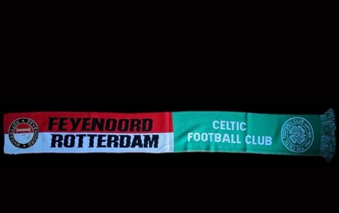 Feyenoord- Celtic sjaal, Nieuw, Verzamelen, Sportartikelen en Voetbal, Verzenden, Nieuw, Feyenoord, Vaantje of Sjaal
