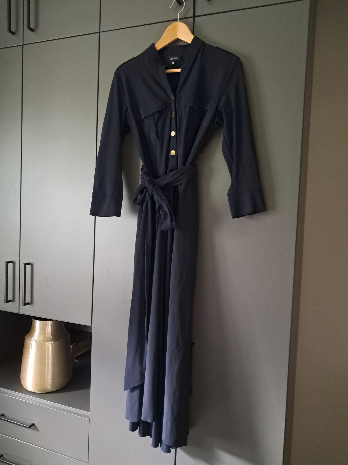 Donkerblauwe jurk Lilytime. Maat 36., Blauw, Ophalen of Verzenden, Zo goed als nieuw, Maat 36 (S)