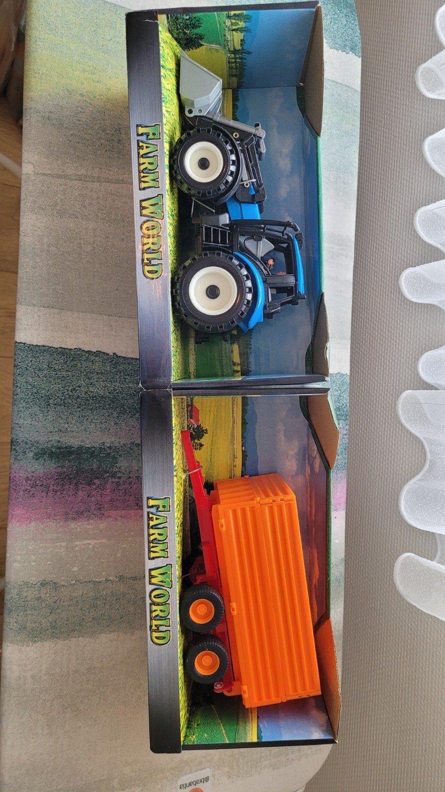Farm World Tractor met aanhanger speelgoedset, Ophalen of Verzenden, Zo goed als nieuw