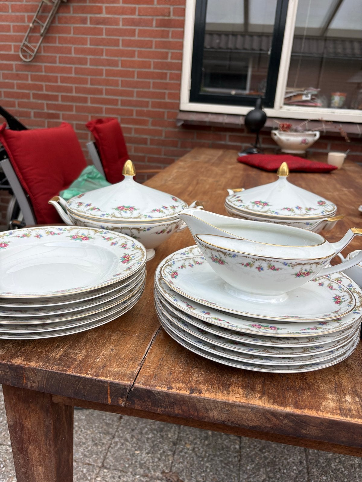 Heinrich H&C Selb Bavaria Germany Servies - 2 dekschalen, 1, Ophalen, Gebruikt, Overige merken, Overige stijlen
