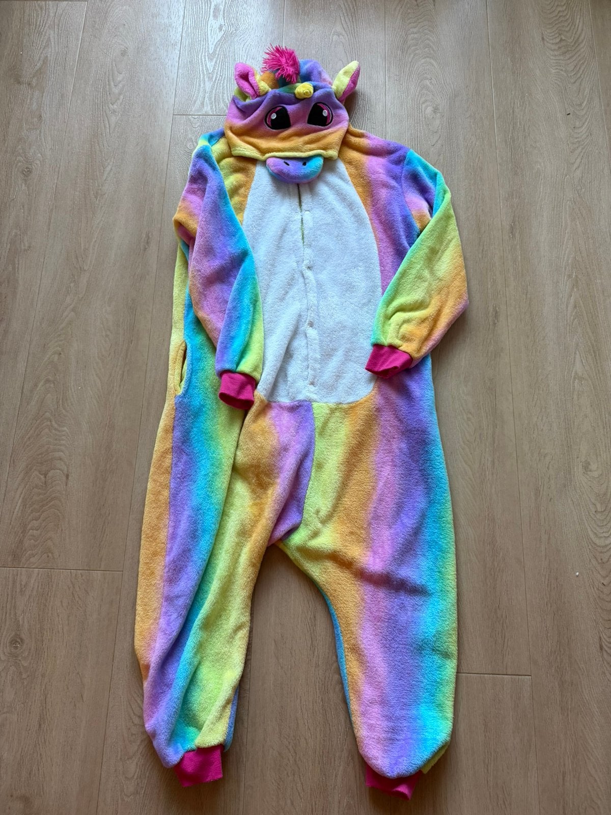 onesie unicorn, eenhoorn, regenboog 152-158, Ophalen of Verzenden, Gebruikt, 146 t/m 152, Meisje