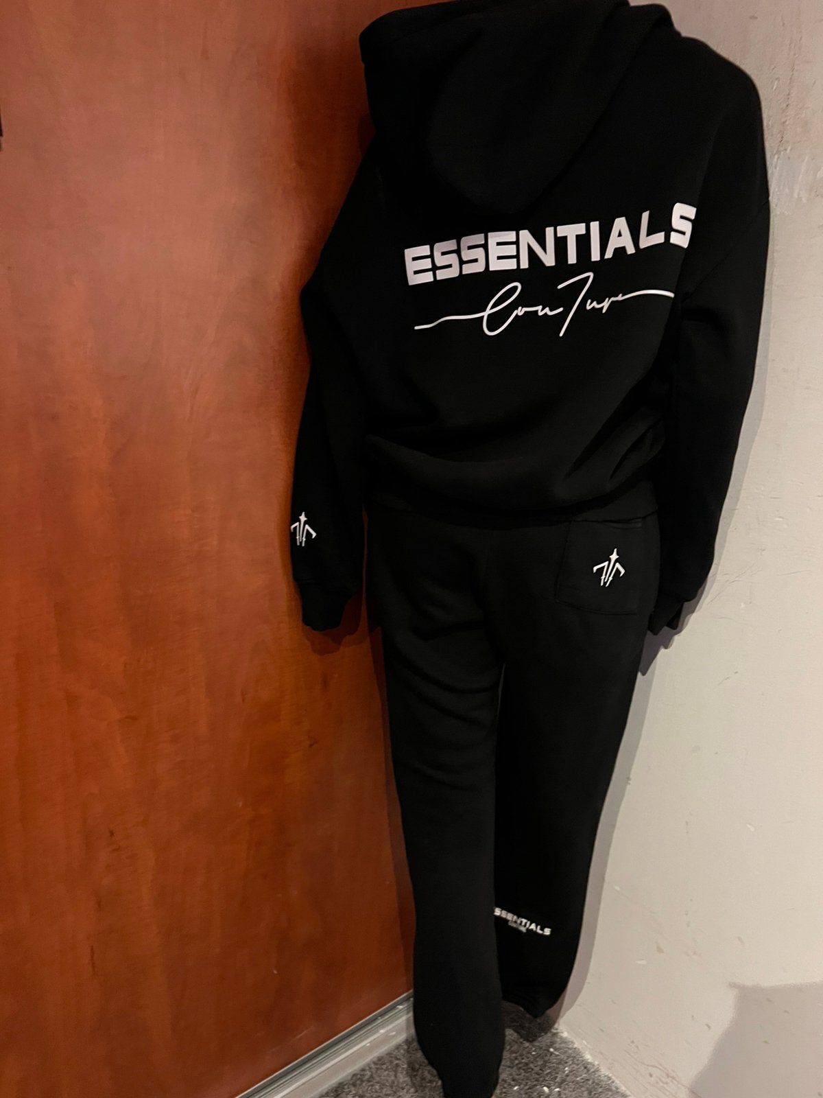 COU7URE Essentials joggingpak capuchon xxs origineel zgan, Zwart, Overige typen, Ophalen of Verzenden, Zo goed als nieuw
