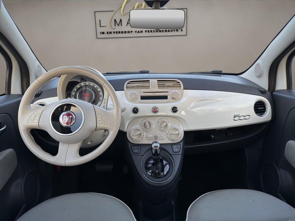 Fiat 500 1.2 Lounge 2011 WIT | Airco | Panoramadak | NL, Euro 5, Stof, Gebruikt, 1242 cc