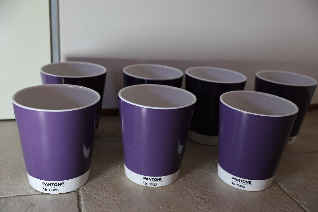 Bloempot Pantone 19-3323 Serax orchideeën, groot h 22 d 19,5, Rond, Binnen, Ophalen of Verzenden, Zo goed als nieuw