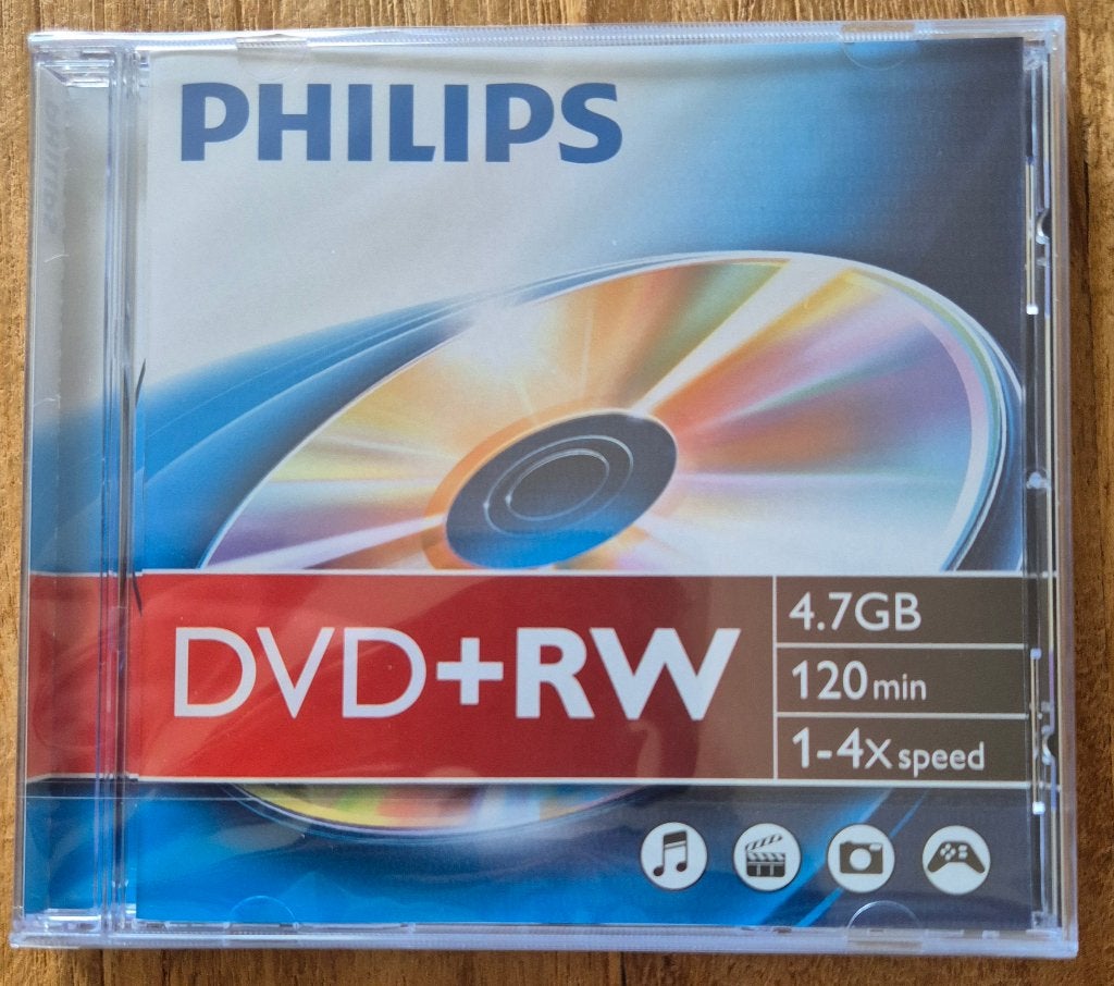 philips dvd + rw  4.7gb 120min. {9 stuks in verpakking}, Alle leeftijden, Ophalen, Nieuw in verpakking
