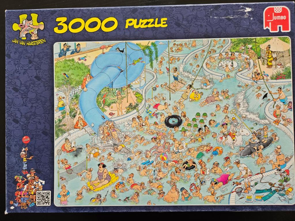 Jan van Haasteren 3000 stukjes - Tropisch Zwemparadijs, Hobby en Vrije tijd, Denksport en Puzzels, Ophalen of Verzenden, Zo goed als nieuw
