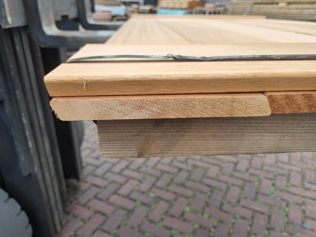 2.26 m2 Red Cedar Rhombus profiel - nr: HP246, Tuin en Terras, Palen, Balken en Planken, Ophalen, Nieuw, 180 tot 250 cm, Planken